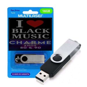 Black Music 1500 musicas pendrive gravado