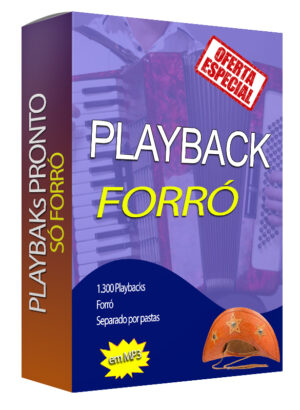 Playback Forró 1300 músicas- Pendrive 16Gb