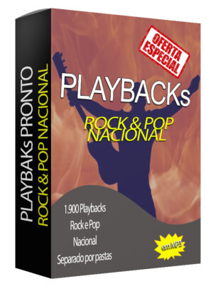 Playback Rock E Pop Nacional 1900músicas- Pendrive 16gb