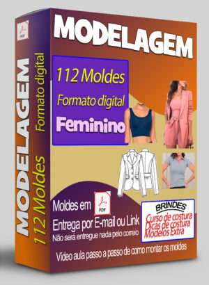 Moldes De Roupas Feminina Kit Com 112 Modelagem Digital